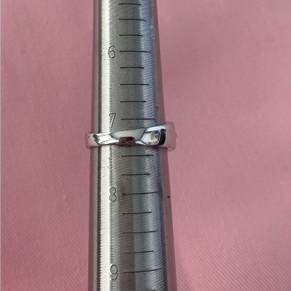 Sterling Silver With Cubic Zirconia Stones. Size 7 1/4 - Picture 2 of 7